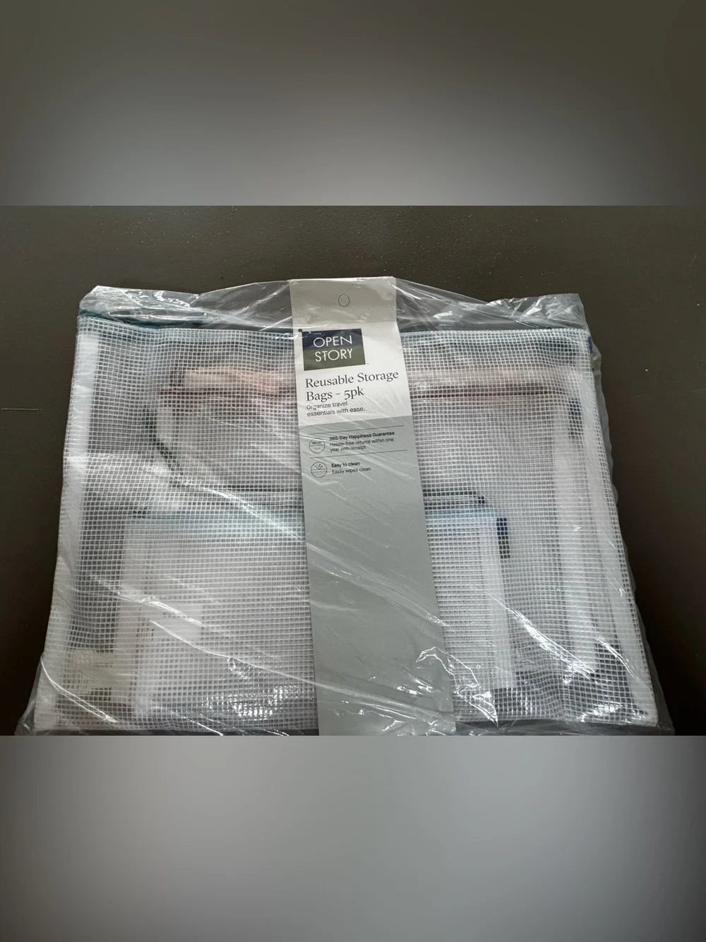 Open Story White Mesh Reusable Storage Bags - 5 Pack